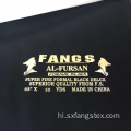 पॉलिएस्टर Fursan साटन औपचारिक काले अरब Abaya कपड़े